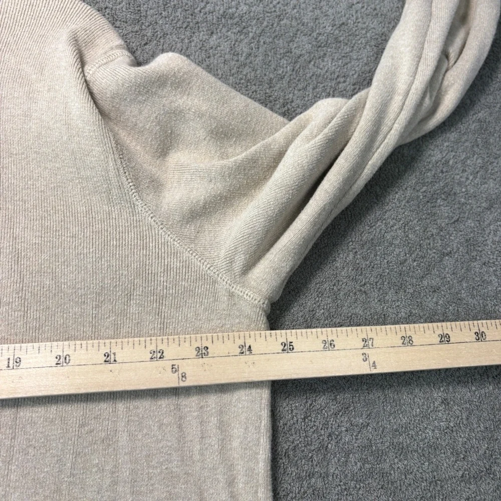Polo Ralph Lauren Sweater Mens Size Large Beige Crewneck Cotton Pony Logo Preppy